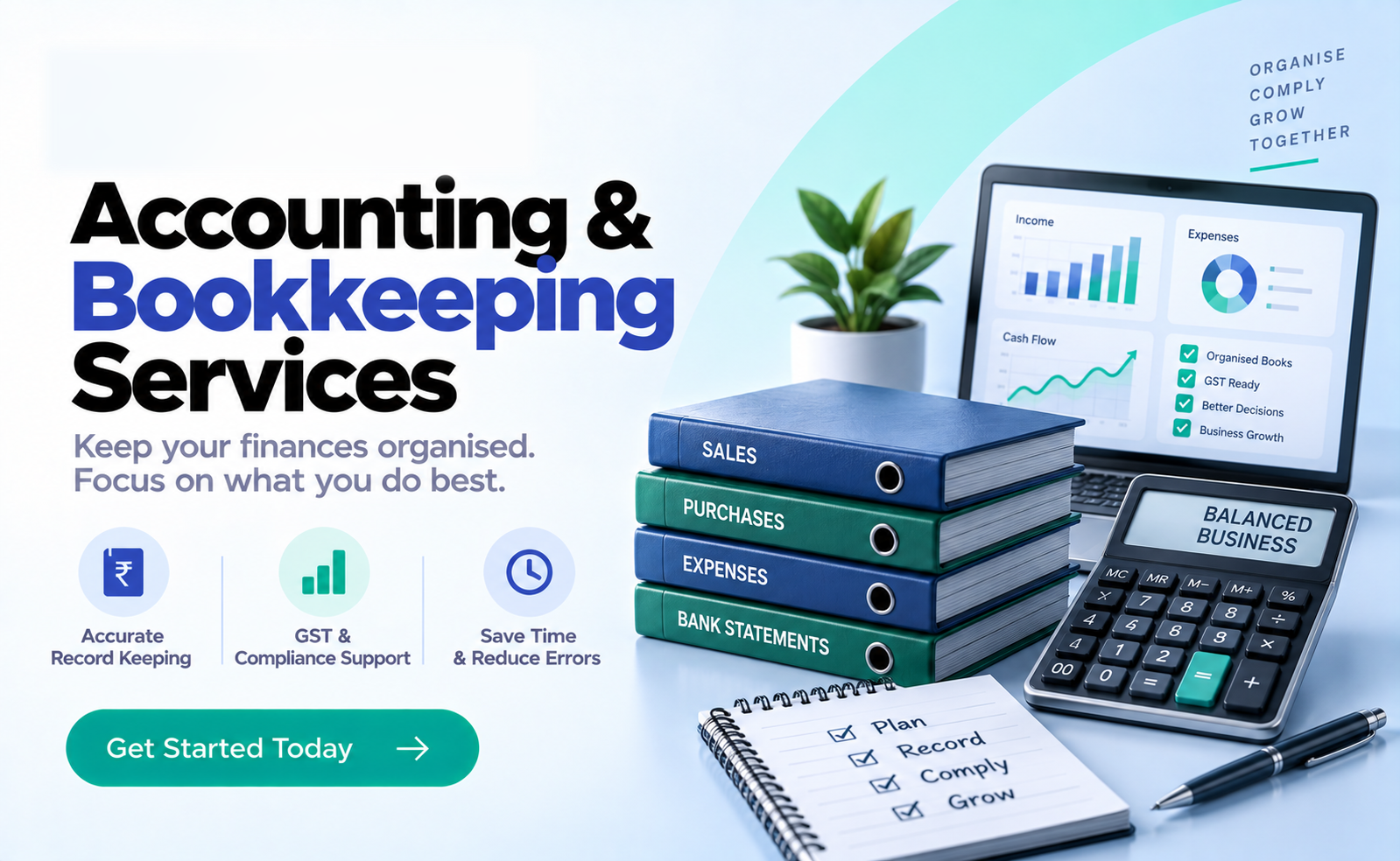 Accounting & Bookkeeping Services Banner